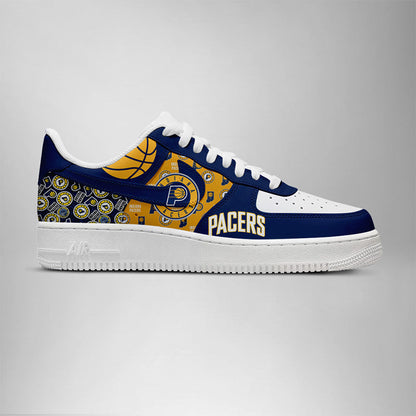 LIMITED EDITION - NEW CUSTOMIZED NBA06 ID PACERS AF1 SHOES