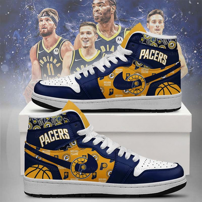 LIMITED EDITION - NEW CUSTOMIZED NBA06 ID PACERS AIR JORDAN SNEAKERS