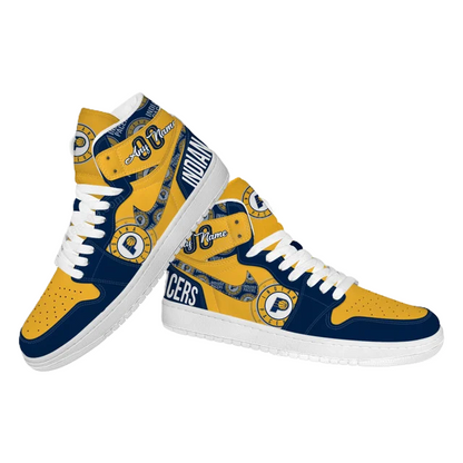 LIMITED EDITION - NEW CUSTOMIZED NBA06 ID PACERS AIR JORDAN SNEAKERS
