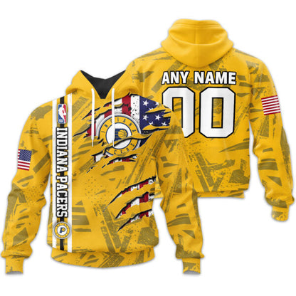 LIMITED EDITION - NEW CUSTOMIZED NBA06 IP INDIANA PACERS UNISEX T-SHIRT, POLO, HOODIE & JACKETS