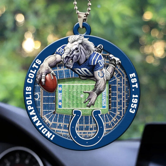 LIMITED EDITION - NEW CUSTOMIZED NFL17 IDC INDIANAPOLIS COLTS ORNAMENT