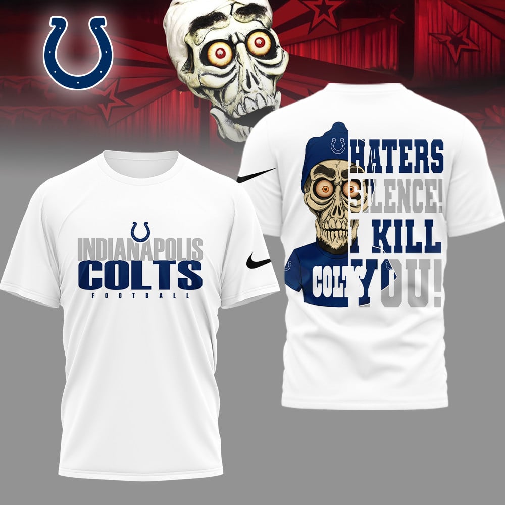 LIMITED EDITION - NEW CUSTOMIZED NFL17 IDC INDIANAPOLIS COLTS HATERS SILENCE I KILL YOU SHIRT