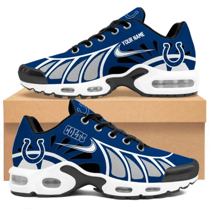 LIMITED EDITION - NEW CUSTOMIZED NFL17 IDC INDIANAPOLIS COLTS UNISEX AIR MAX PLUS SNEAKERS