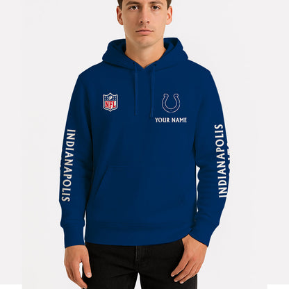 LIMITED EDITION - NEW CUSTOMIZED NFL17 IDC INDIANAPOLIS COLTS UNISEX HOODIE