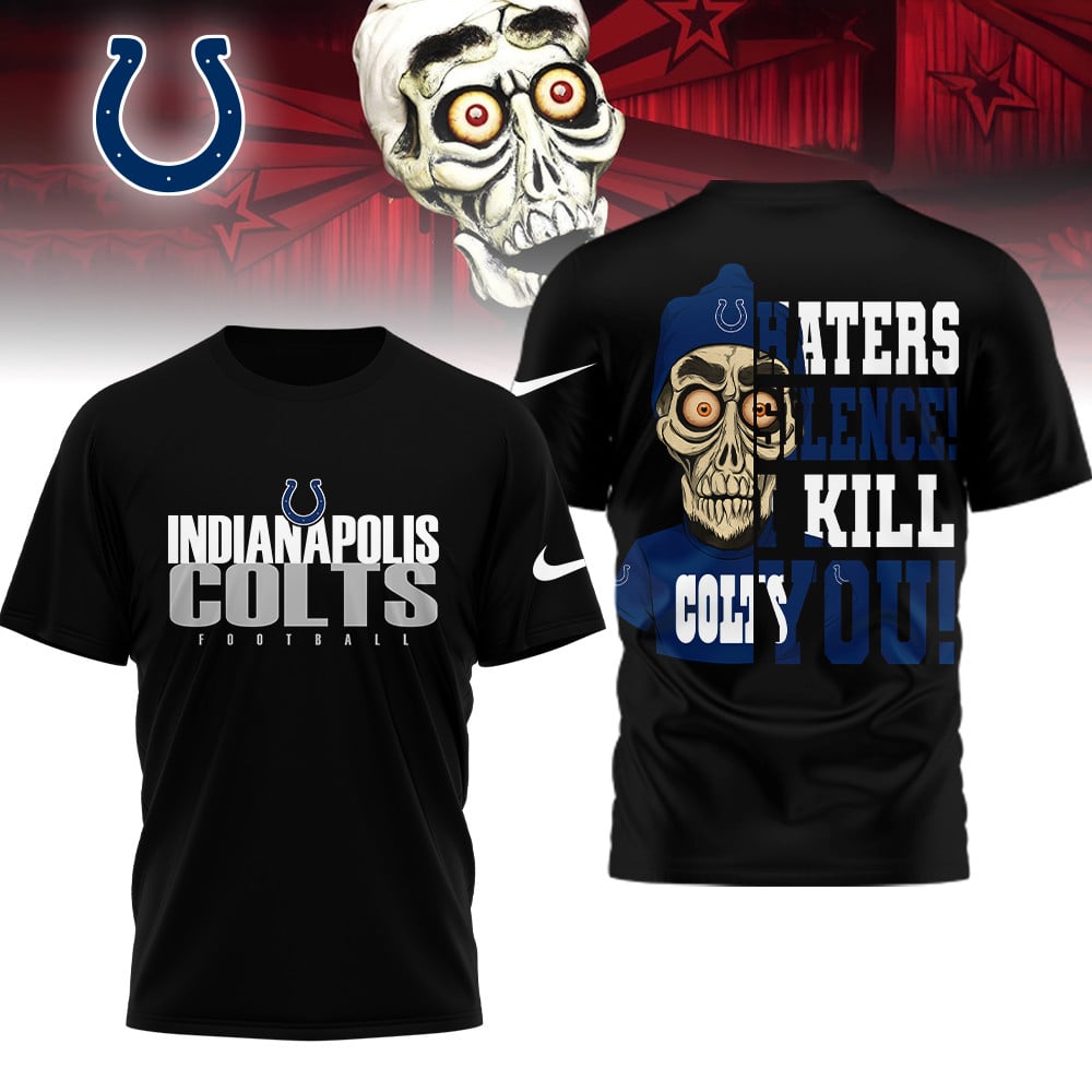 LIMITED EDITION - NEW CUSTOMIZED NFL17 IDC INDIANAPOLIS COLTS HATERS SILENCE I KILL YOU SHIRT
