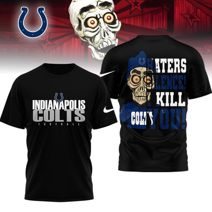 LIMITED EDITION - NEW CUSTOMIZED NFL17 IDC INDIANAPOLIS COLTS HATERS SILENCE I KILL YOU SHIRT