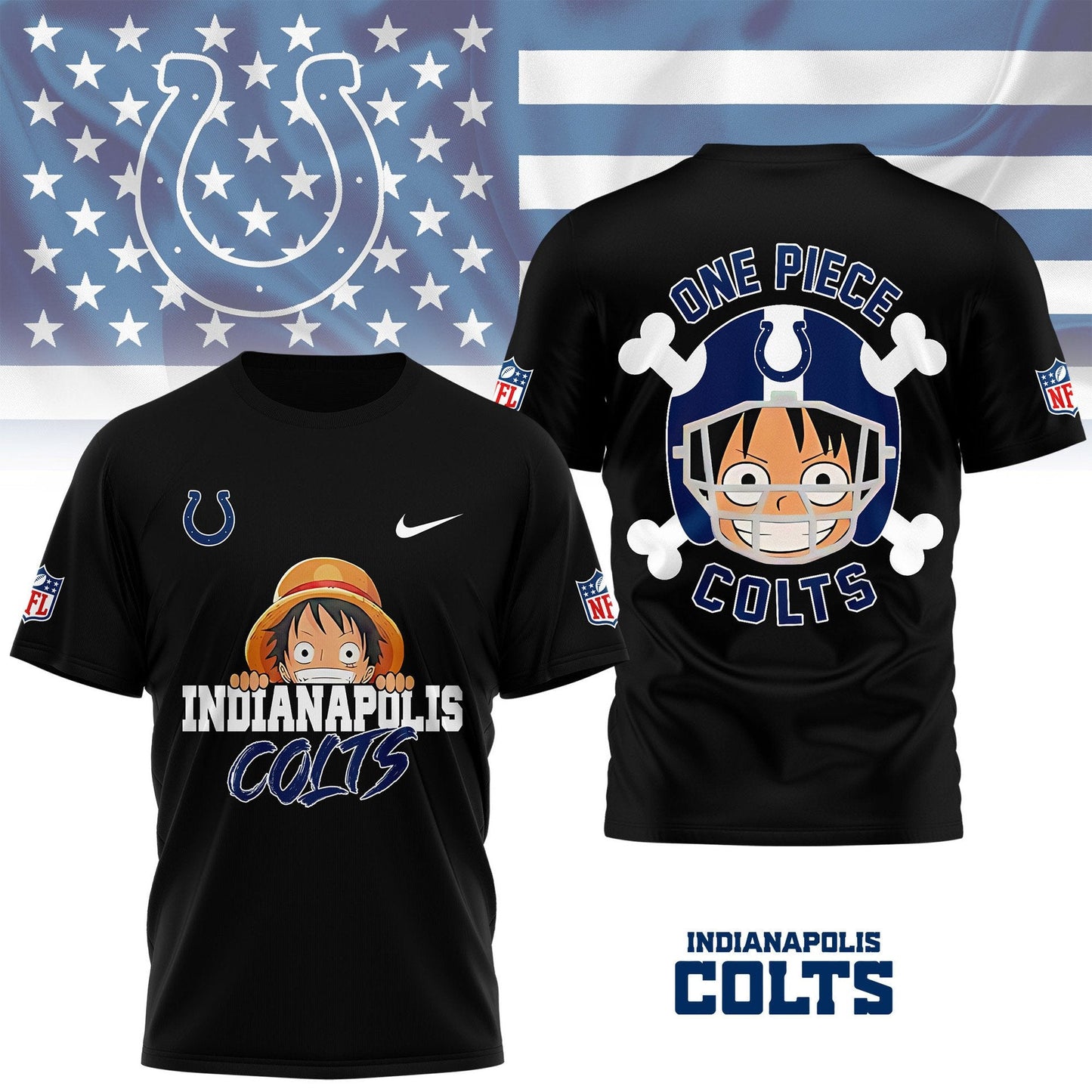 LIMITED EDITION - NEW CUSTOMIZED NFL17 IDC INDIANAPOLIS COLTS ONE PIECE FAN 3D SHIRT