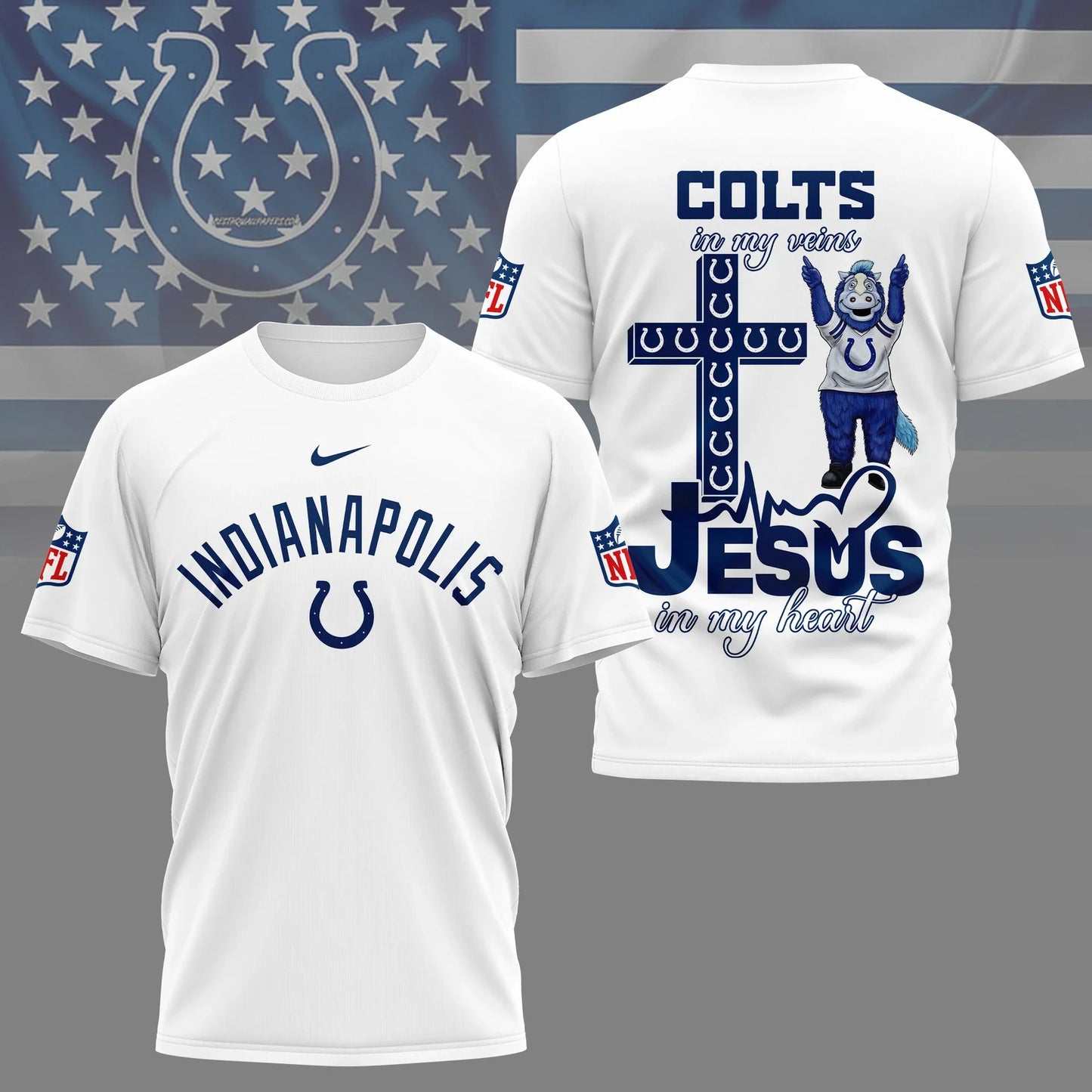 LIMITED EDITION - NEW CUSTOMIZED NFL17 IDC INDIANAPOLIS COLTS T-SHIRT | MULTIPLE COLORS AVAILABLE
