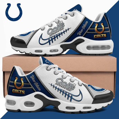 LIMITED EDITION - NEW CUSTOMIZED NFL17 IDC INDIANAPOLIS COLTS UNISEX AIR MAX PLUS SNEAKERS