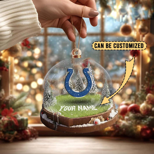 LIMITED EDITION - NEW CUSTOMIZED NFL17 IDC INDIANAPOLIS COLTS ACRYLIC ORNAMENT