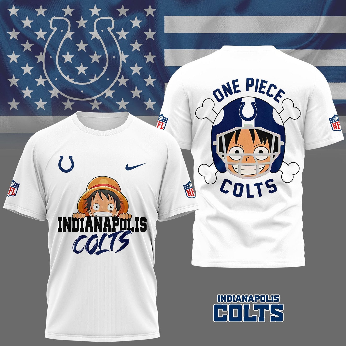 LIMITED EDITION - NEW CUSTOMIZED NFL17 IDC INDIANAPOLIS COLTS ONE PIECE FAN 3D SHIRT