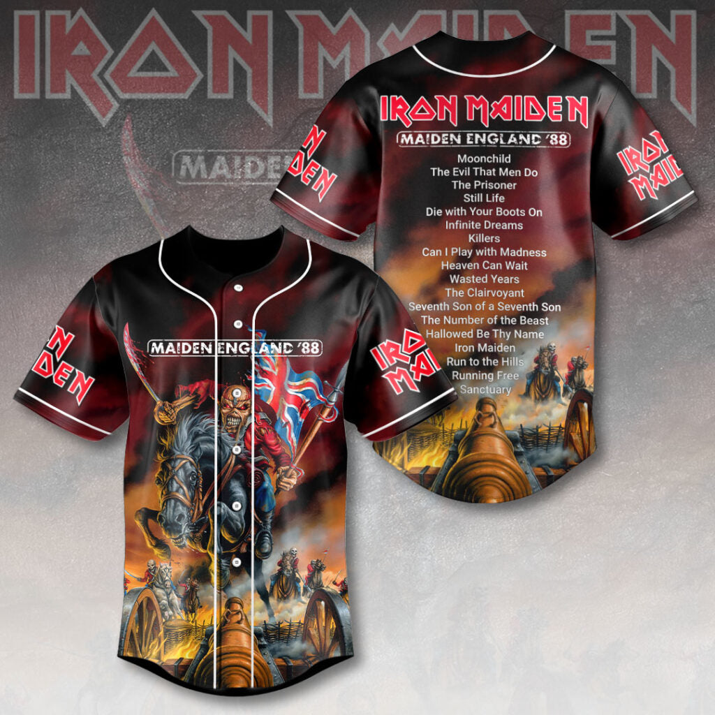 Iron Maiden Baseball Jersey
