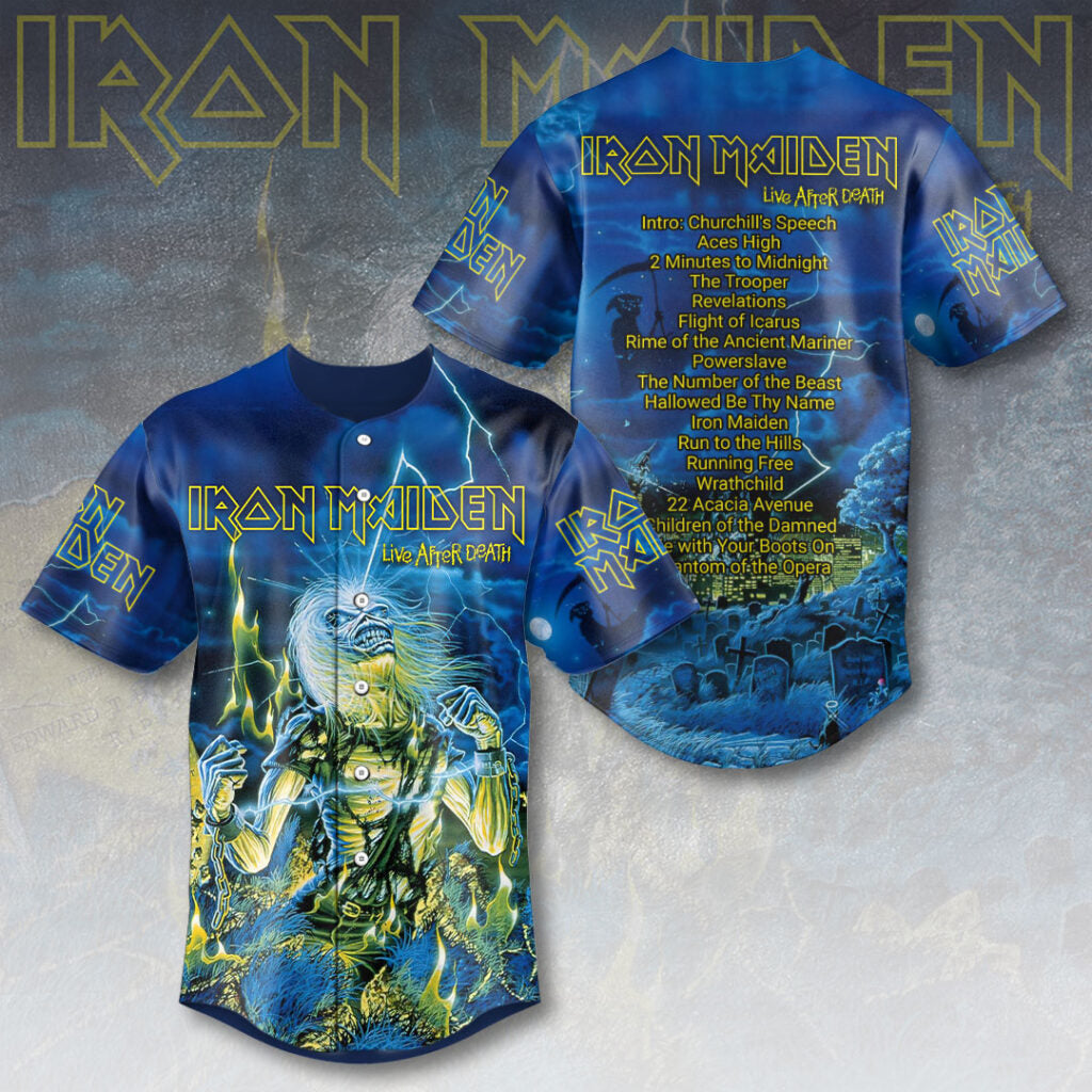 Iron Maiden Baseball Jersey