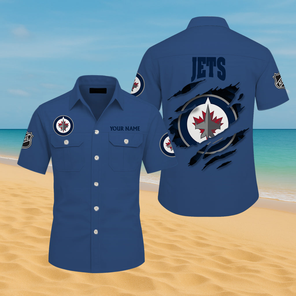 LIMITED EDITION - NEW CUSTOMIZED NHL21 WPJ WINNIPEG JETS CARGO SHIRT