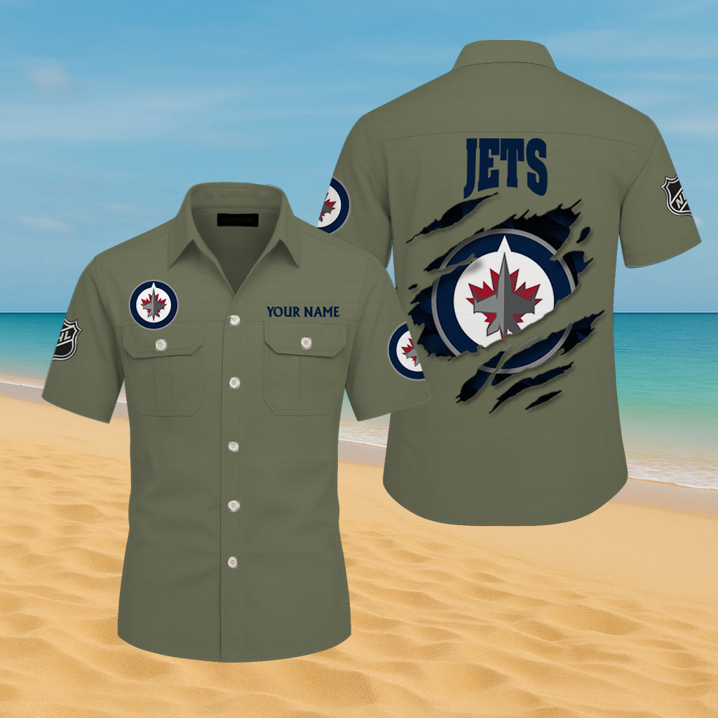 LIMITED EDITION - NEW CUSTOMIZED NHL21 WPJ WINNIPEG JETS CARGO SHIRT