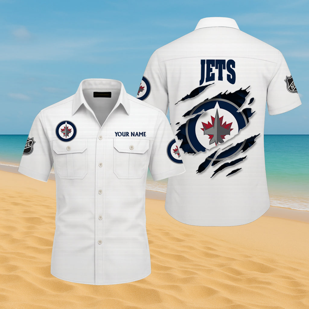 LIMITED EDITION - NEW CUSTOMIZED NHL21 WPJ WINNIPEG JETS CARGO SHIRT