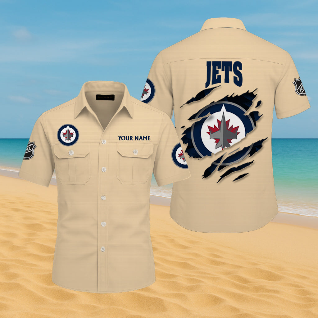 LIMITED EDITION - NEW CUSTOMIZED NHL21 WPJ WINNIPEG JETS CARGO SHIRT