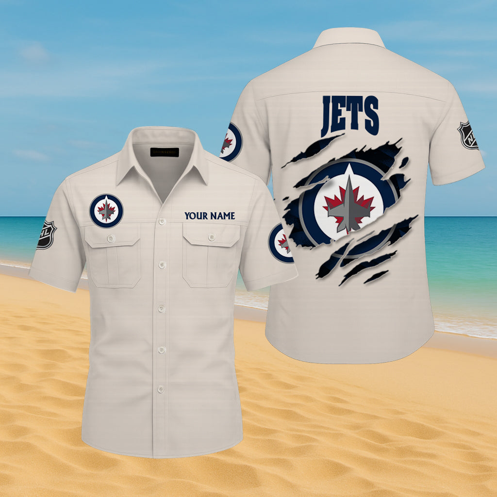 LIMITED EDITION - NEW CUSTOMIZED NHL21 WPJ WINNIPEG JETS CARGO SHIRT