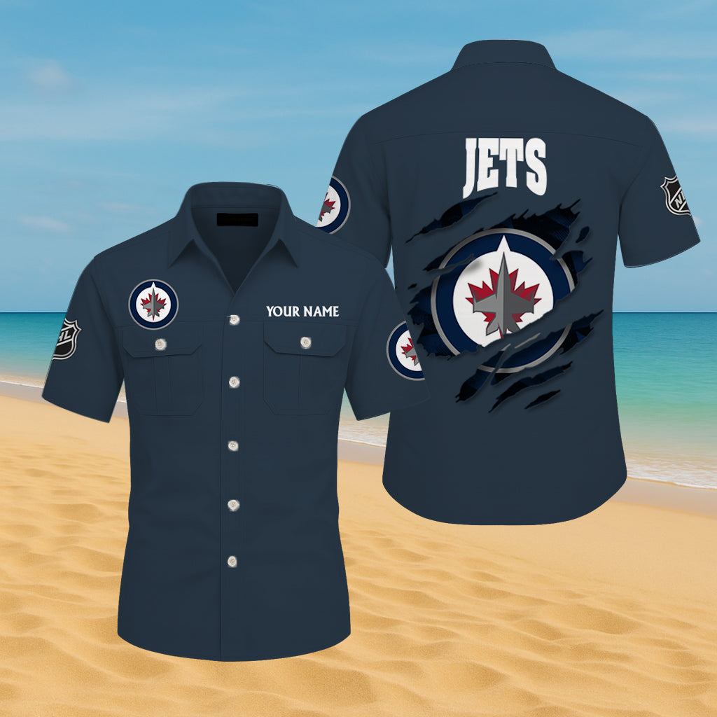 LIMITED EDITION - NEW CUSTOMIZED NHL21 WPJ WINNIPEG JETS CARGO SHIRT