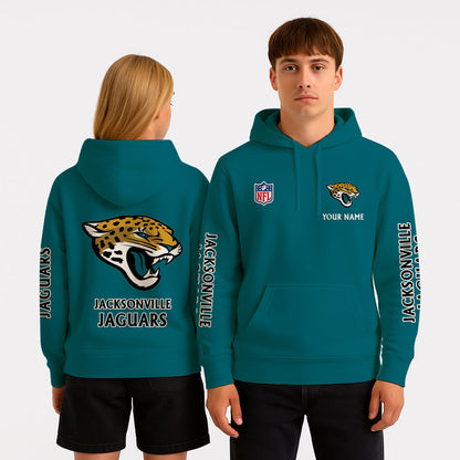 LIMITED EDITION - NEW CUSTOMIZED NFL30 JSJ JACKSONVILLE JAGUARS UNISEX HOODIE
