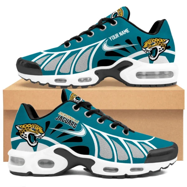 LIMITED EDITION - NEW CUSTOMIZED NFL30 JSJ JACKSONVILLE JAGUARS UNISEX AIR MAX PLUS SNEAKERS