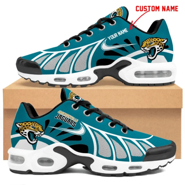 LIMITED EDITION - NEW CUSTOMIZED NFL30 JSJ JACKSONVILLE JAGUARS UNISEX AIR MAX PLUS SNEAKERS