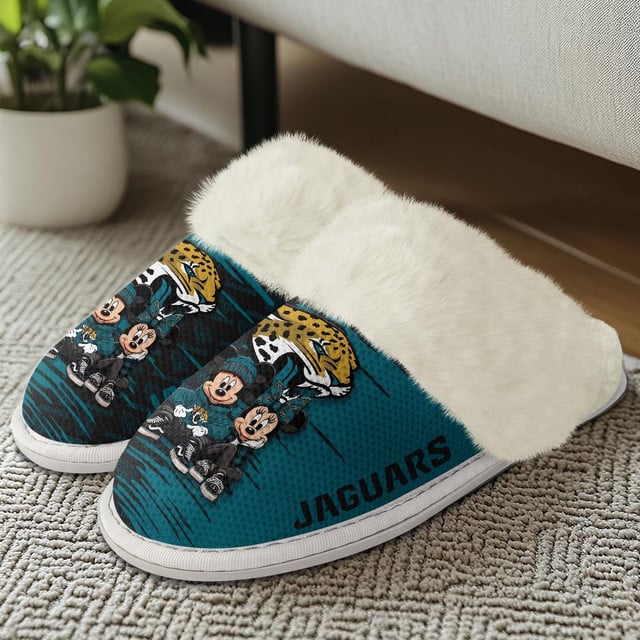 LIMITED EDITION - NEW CUSTOMIZED NFL30 JSJ JACKSONVILLE JAGUARS COTTON SLIPPERS