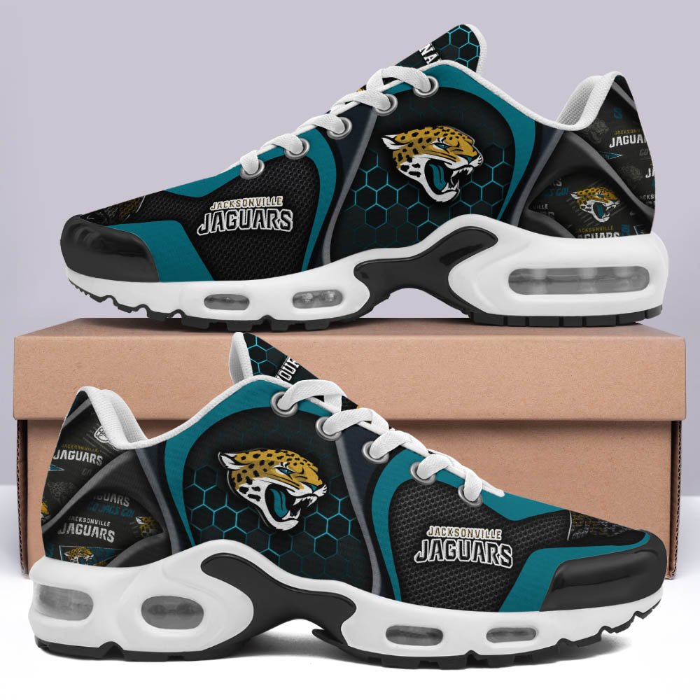 LIMITED EDITION - NEW CUSTOMIZED NFL30 JSJ JACKSONVILLE JAGUARS UNISEX AIR MAX PLUS SNEAKERS