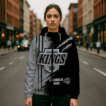 LIMITED EDITION - NEW CUSTOMIZED NHL16 LAK LOS ANGELES KINGS WINDBREAKER JACKET
