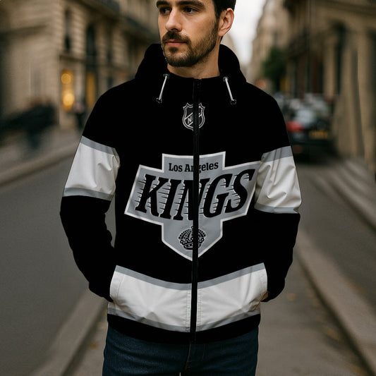 LIMITED EDITION - NEW CUSTOMIZED NHL16 LAK LOS ANGELES KINGS WINDBREAKER JACKET