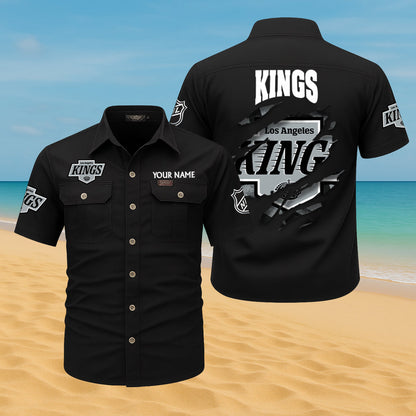 LIMITED EDITION - NEW CUSTOMIZED NHL16 LAK LOS ANGELES KINGS CARGO SHIRT