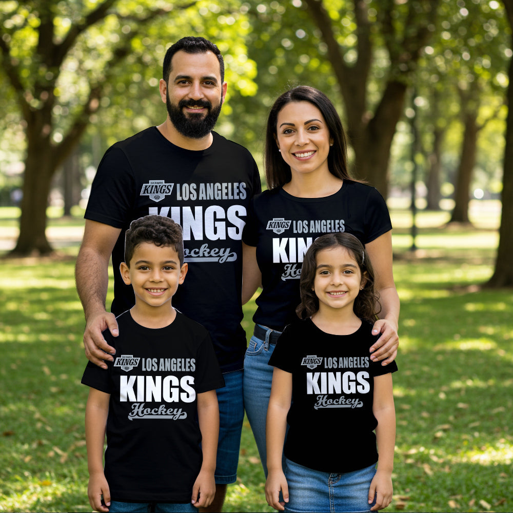 LIMITED EDITION - NEW CUSTOMIZED NHL16 LAK LOS ANGELES KINGS T-SHIRT FOR FAMILY (ADULTS & KIDS)