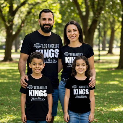 LIMITED EDITION - NEW CUSTOMIZED NHL16 LAK LOS ANGELES KINGS T-SHIRT FOR FAMILY (ADULTS & KIDS)