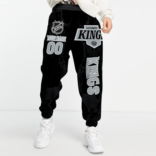 LIMITED EDITION - NEW CUSTOMIZED NHL16 LAK LOS ANGELES KINGS LONG PANTS