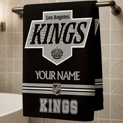 LIMITED EDITION - NEW CUSTOMIZED NHL16 LAK LOS ANGELES KINGS BEACH & BATH TOWEL