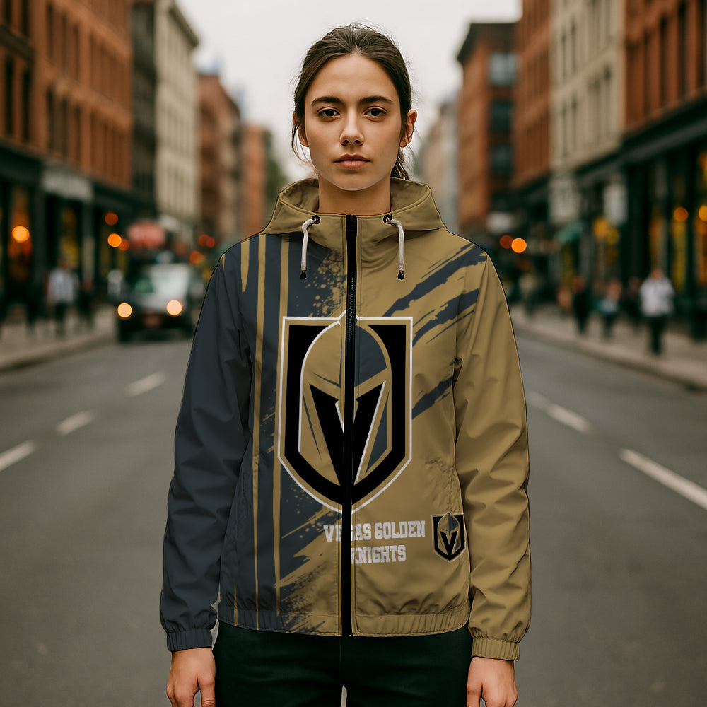 LIMITED EDITION - NEW CUSTOMIZED NHL04 VGK VEGAS GOLDEN KNIGHTS WINDBREAKER JACKET
