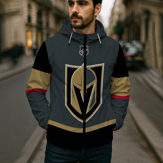 LIMITED EDITION - NEW CUSTOMIZED NHL04 VGK VEGAS GOLDEN KNIGHTS WINDBREAKER JACKET