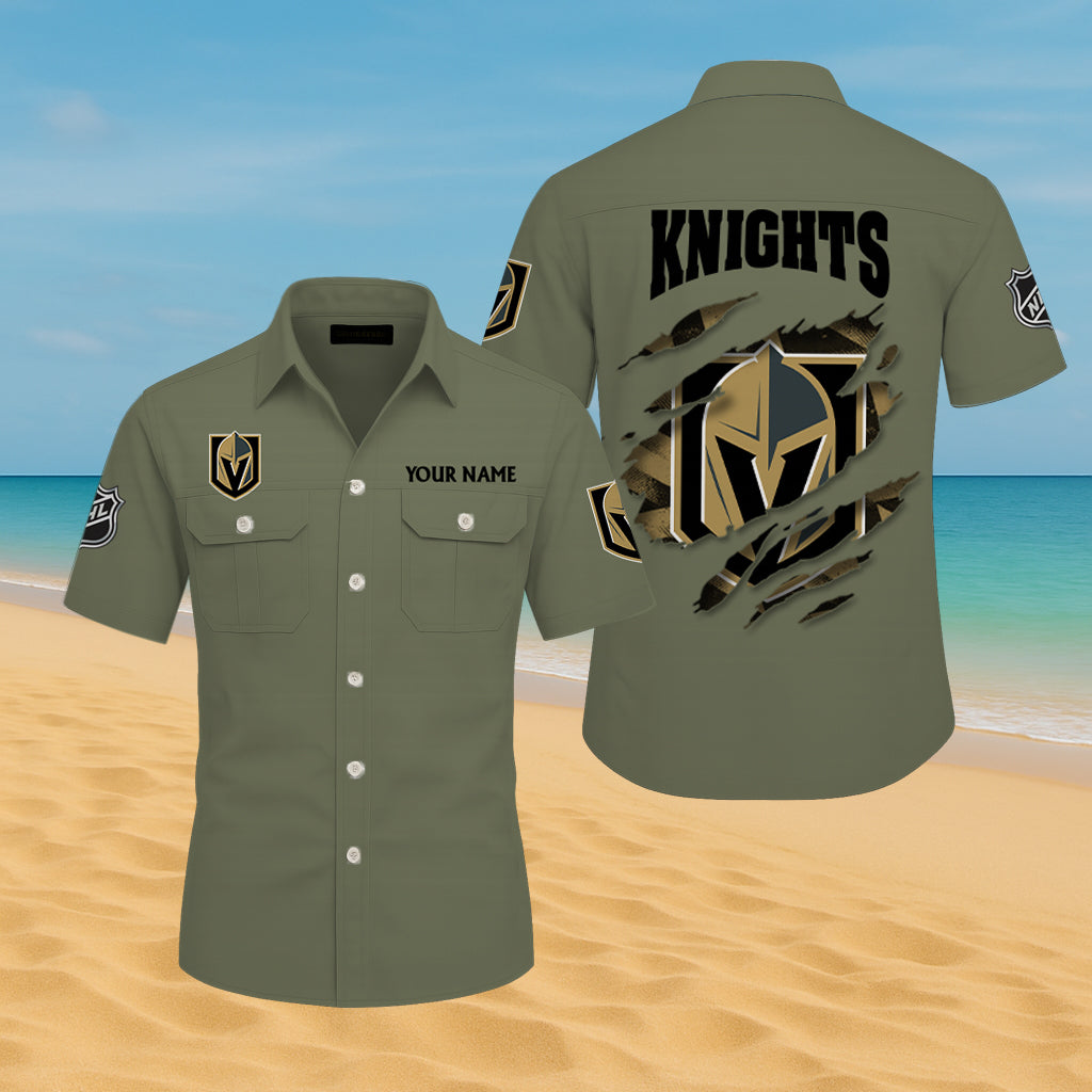 LIMITED EDITION - NEW CUSTOMIZED NHL04 VGK VEGAS GOLDEN KNIGHTS CARGO SHIRT