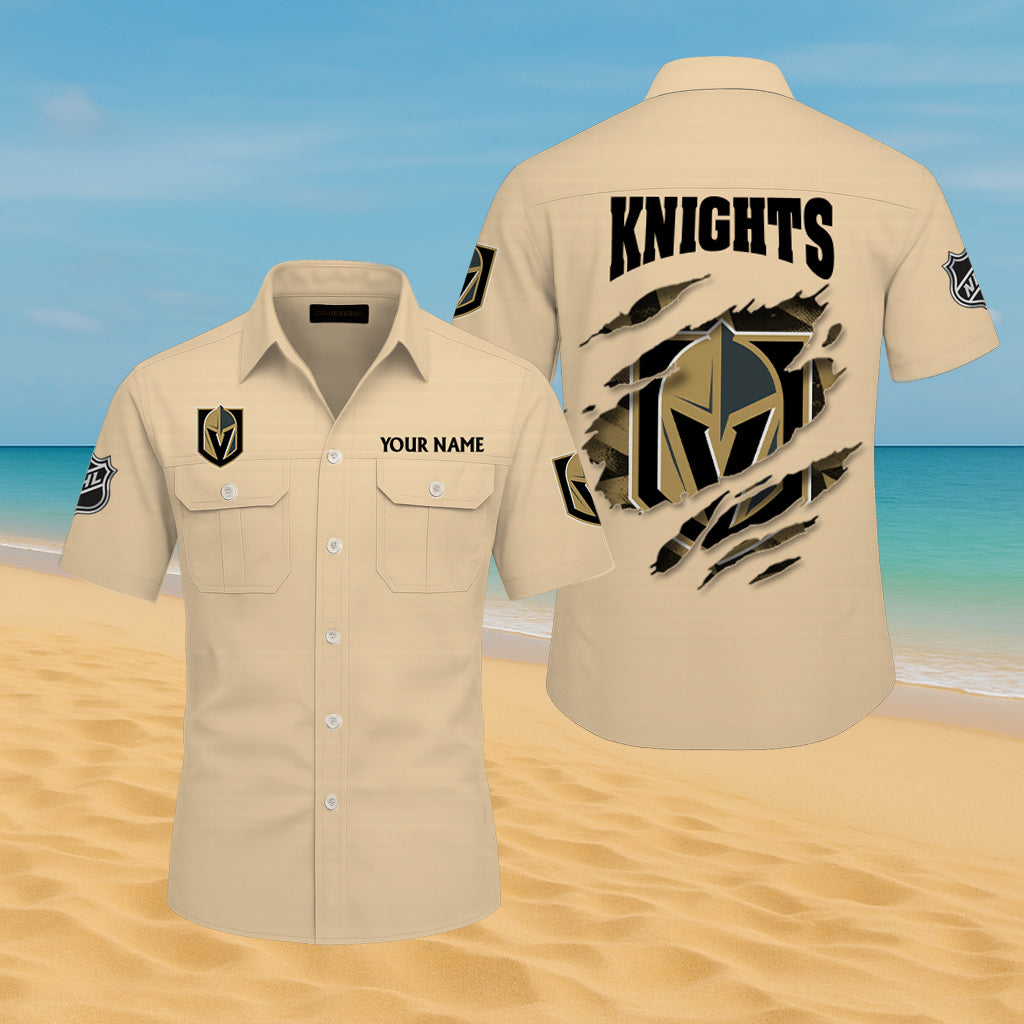 LIMITED EDITION - NEW CUSTOMIZED NHL04 VGK VEGAS GOLDEN KNIGHTS CARGO SHIRT