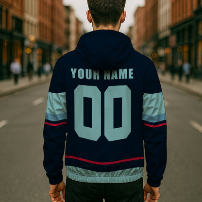 LIMITED EDITION - NEW CUSTOMIZED NHL20 STK SEATTLE KRAKEN WINDBREAKER JACKET