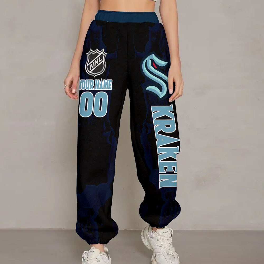 LIMITED EDITION - NEW CUSTOMIZED NHL20 STK SEATTLE KRAKEN LONG PANTS