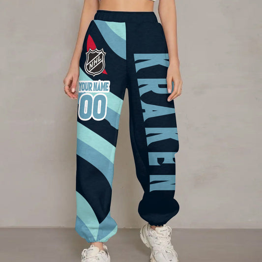 LIMITED EDITION - NEW CUSTOMIZED NHL20 STK SEATTLE KRAKEN LONG PANTS