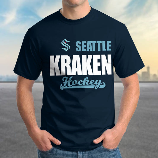 LIMITED EDITION - NEW CUSTOMIZED NHL20 STK SEATTLE KRAKEN T-SHIRT FOR FAMILY (ADULTS & KIDS)