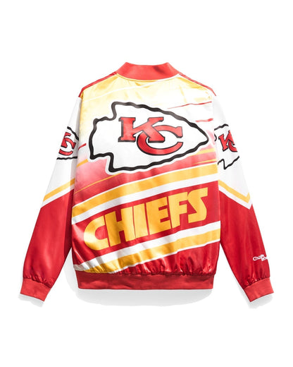 LIMITED EDITION - NEW PREMIUM NFL01 KCC KANSAS CITY CHIEFS SATIN VARSITY JACKET