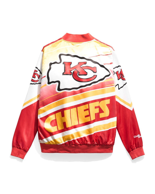 LIMITED EDITION - NEW PREMIUM NFL01 KCC KANSAS CITY CHIEFS SATIN VARSITY JACKET