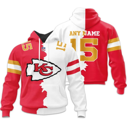 LIMITED EDITION - NEW CUSTOMIZED NFL01 KCC KANSAS CITY CHIEFS HOME MIX AWAY T-SHIRT, POLO, HOODIE & JACKETS