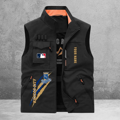 LIMITED EDITION - NEW CUSTOMIZED MLB19 KCR KANSAS CITY ROYALS SLEEVELESS VEST
