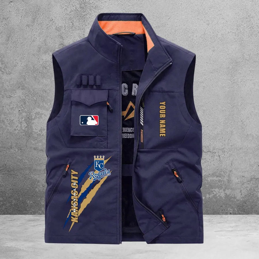 LIMITED EDITION - NEW CUSTOMIZED MLB19 KCR KANSAS CITY ROYALS SLEEVELESS VEST