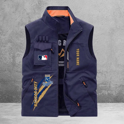 LIMITED EDITION - NEW CUSTOMIZED MLB19 KCR KANSAS CITY ROYALS SLEEVELESS VEST