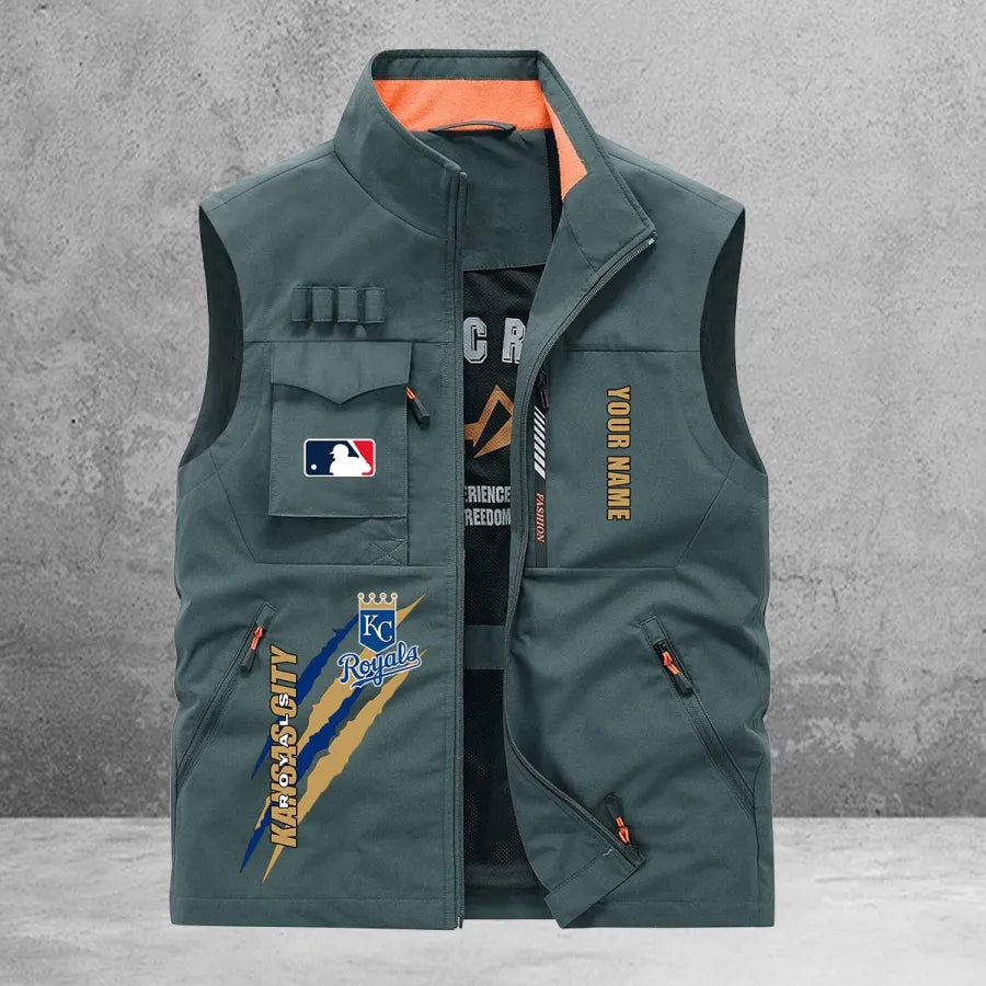 LIMITED EDITION - NEW CUSTOMIZED MLB19 KCR KANSAS CITY ROYALS SLEEVELESS VEST